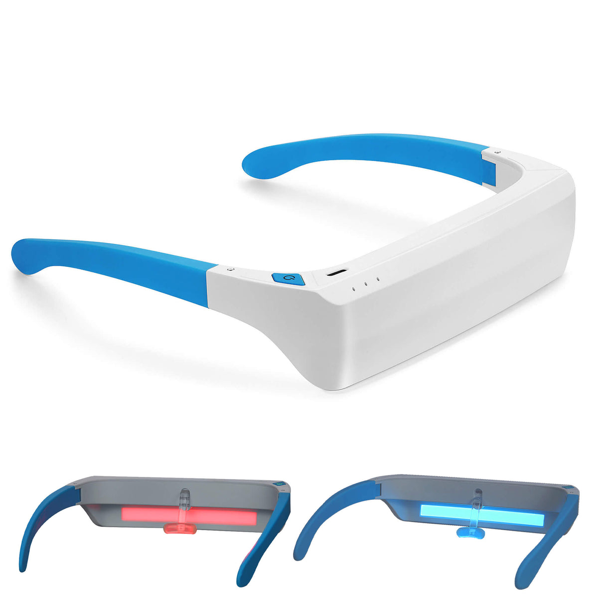 Red & Blue Light Wellness Glasses – Wearable Light Exposure Device for General Eye Comfort