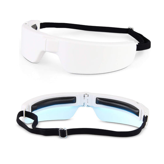 Light Therapy Glasses, Portable & Wearable UV-Free Blue Light Therapy Lamp, Natural Relief for Good Sleep, Happy Mood, Boost Energy and Jet Lag