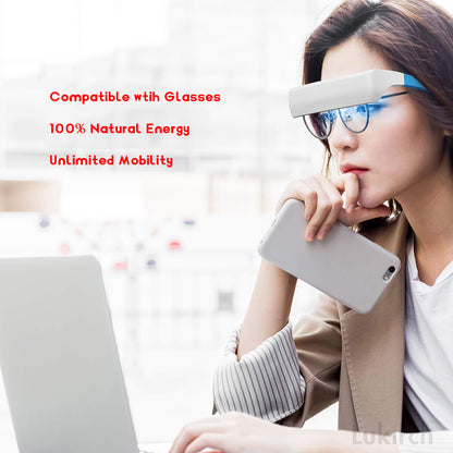 Red & Blue Light Wellness Glasses – Wearable Light Exposure Device for General Eye Comfort