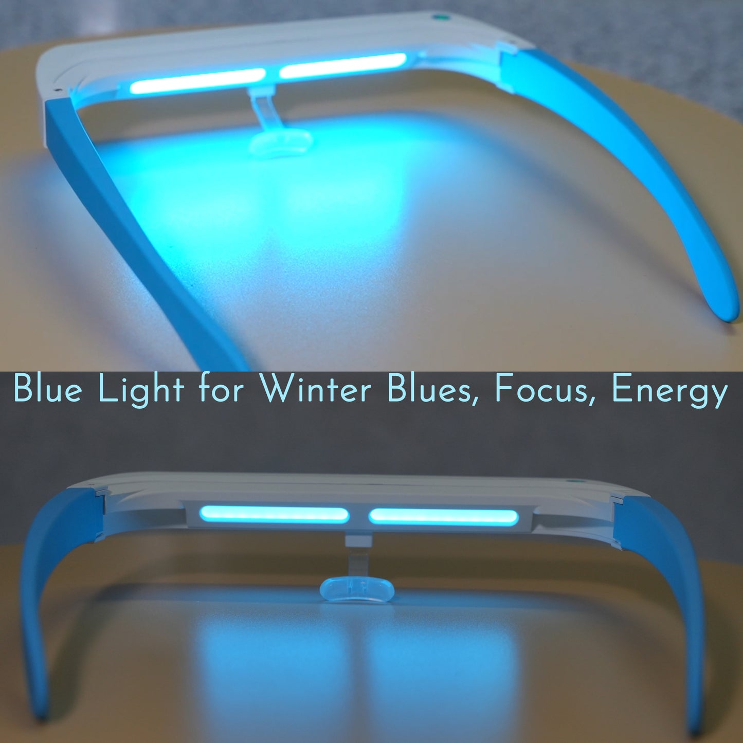 Light Therapy Glasses, Red Blue and 40Hz White UV-Free Light Therapy Lamp for Eyes Care