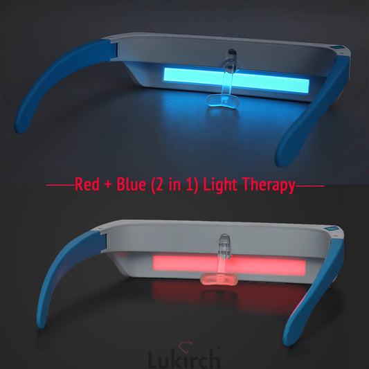 Red & Blue Light Wellness Glasses – Wearable Light Exposure Device for General Eye Comfort