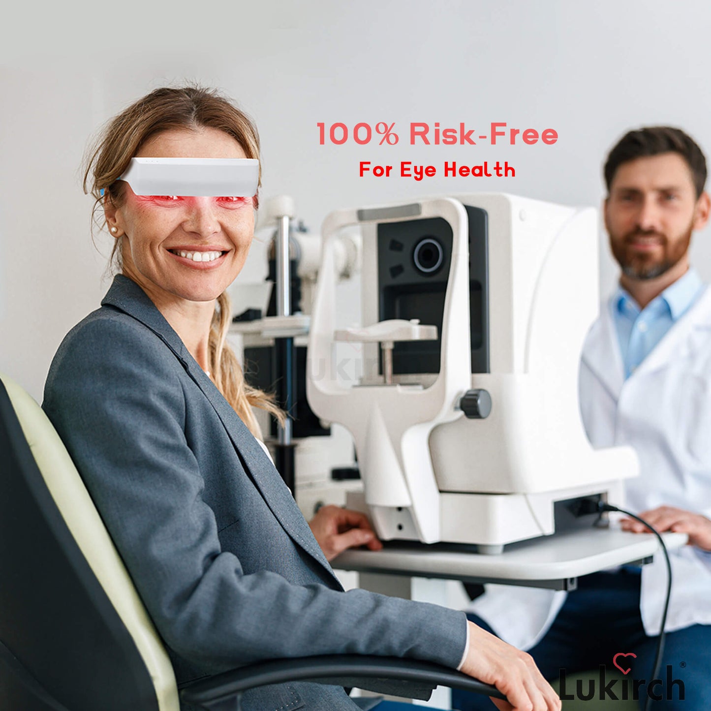 Red & Blue Light Wellness Glasses – Wearable Light Exposure Device for General Eye Comfort